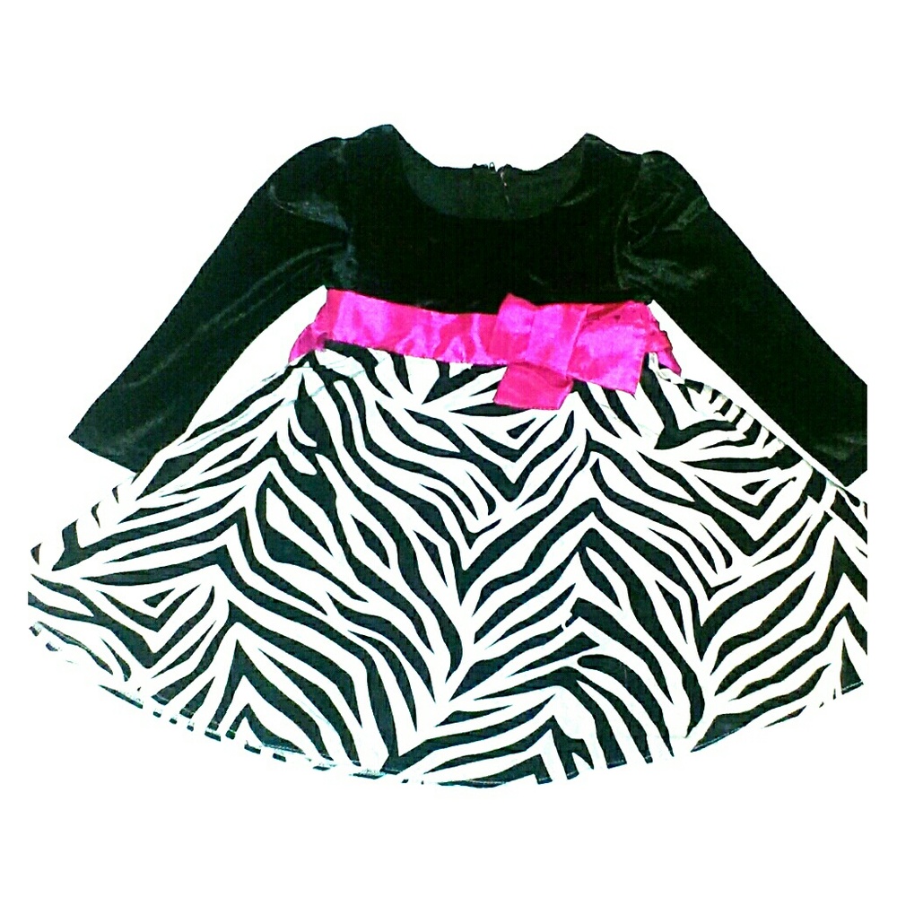 Beautiful Toddler Girl Zebra Print Dress